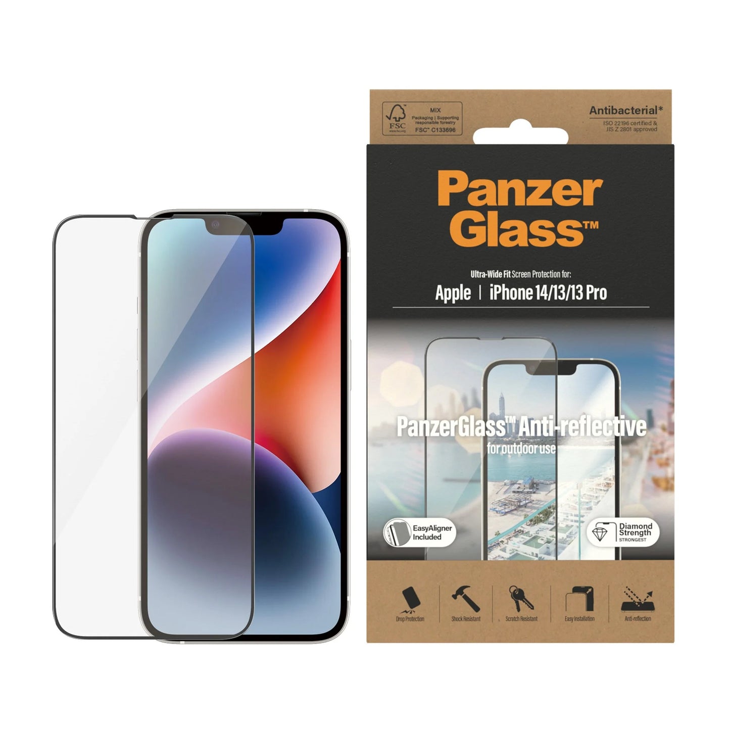 PanzerGlass Anti-reflective Screen Protector Apple iPhone 14 | 13 | 13 Pro