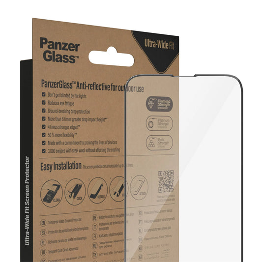 PanzerGlass® Screen Protector iPhone 16e | 14 | 13 | 13 Pro | Ultra-Wide Fit w. Aligner