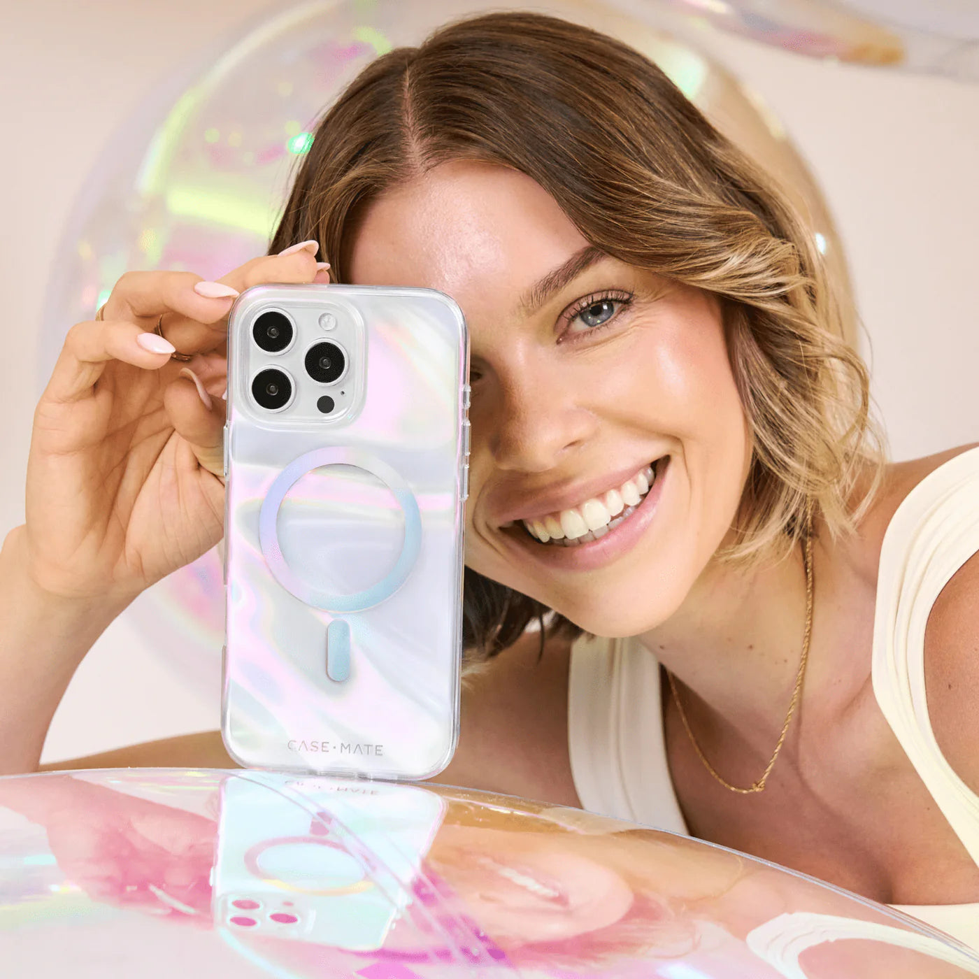 Case-Mate Soap Bubble iPhone 16 Pro Max Iridiscent