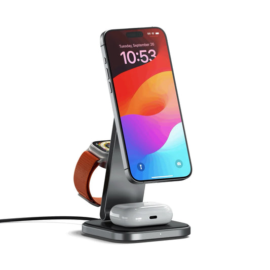 Satechi 3 en 1 Foldable Qi2 Wireless Cargador Stand