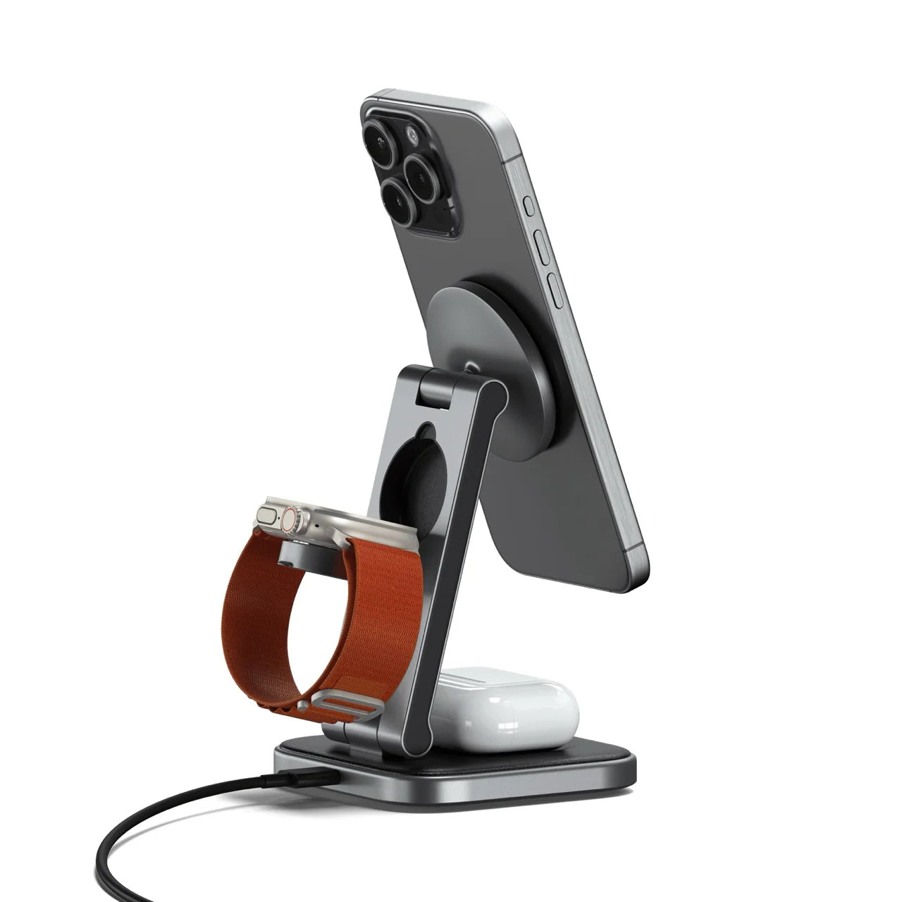 Satechi 3 en 1 Foldable Qi2 Wireless Cargador Stand