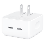 Adaptador de corriente compacto de 35 W con dos puertos USB-C