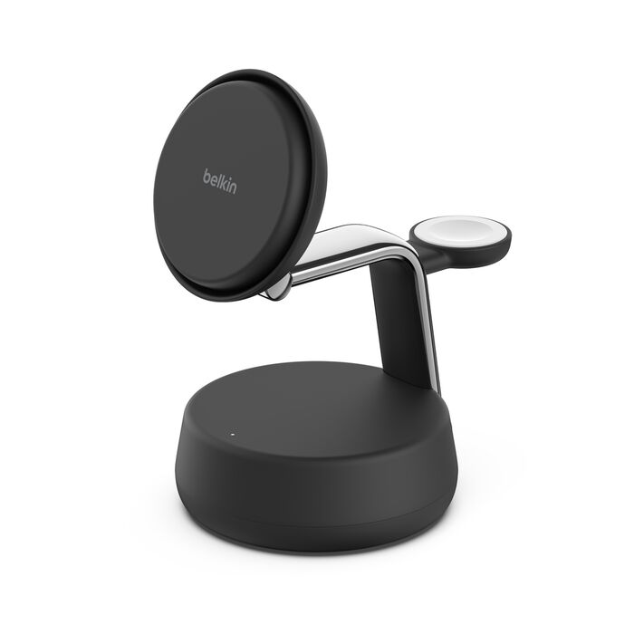 Belkin Qi2 25W 3 en 1 UltraCharge Pro Magnetic Charging Dock Charcoal