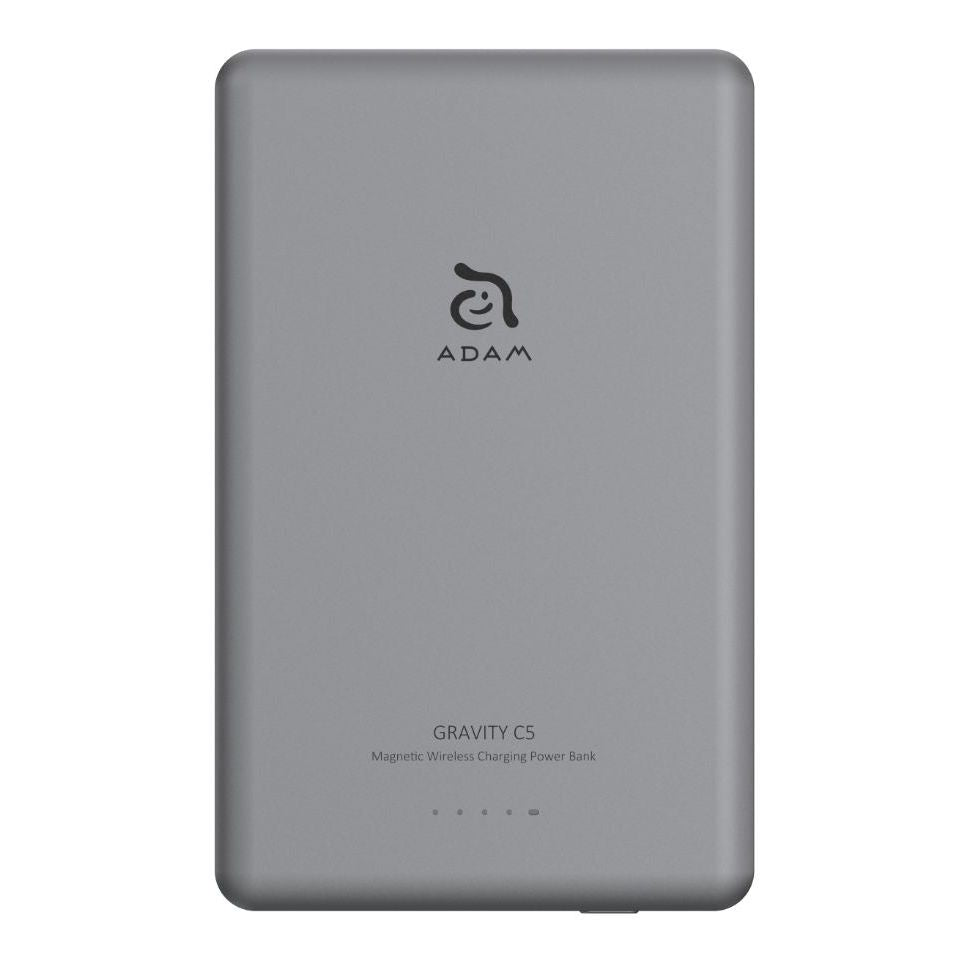 Adam Elements Gravity C5 Cargador magnético 5,000 mAh Power Bank - Gris