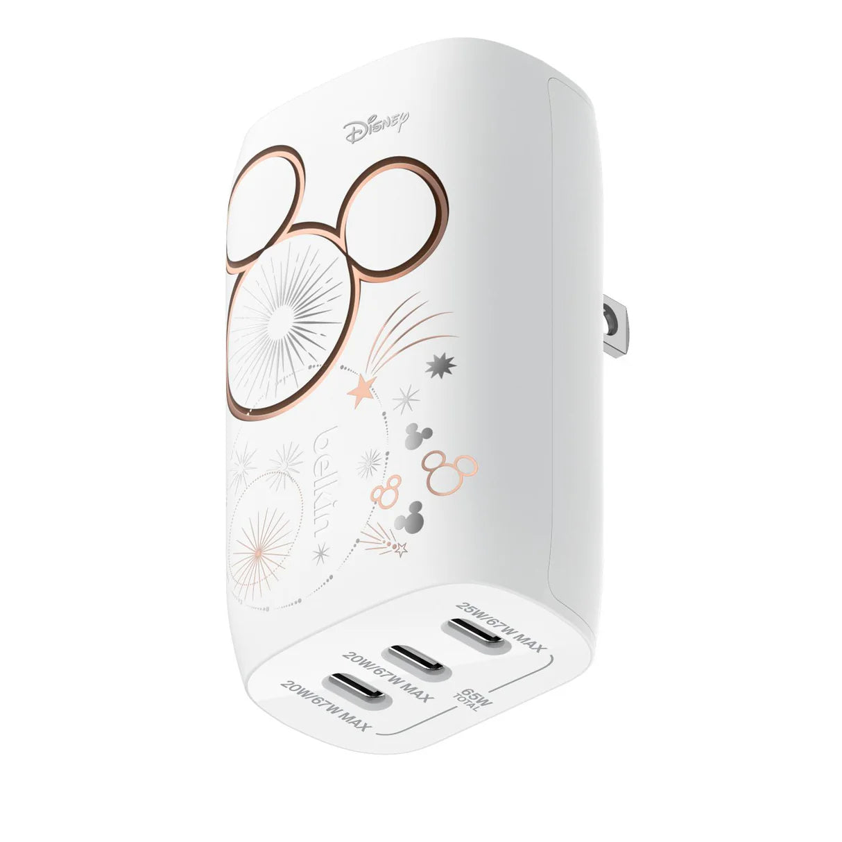 Belkin 67W USB-C PD PPS Wall Charger  3 USB-C Mickey