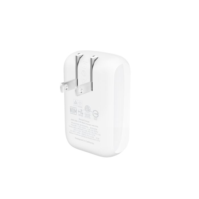 Belkin 42W USB-C PD PPS WALL CHARGER USBC 30W - USB A 12W WCB009dqWH