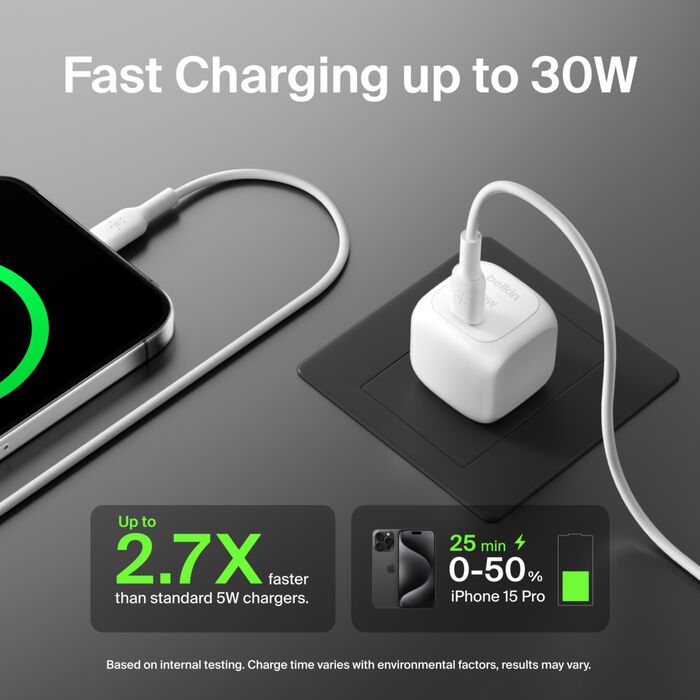 Belkin 30W USB-C PD PPS Wall Charger