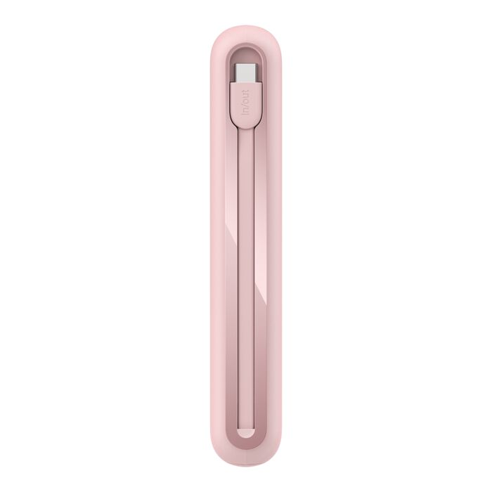 Belkin 20K Power Bank with 30WPD + Integrated USB-C Cable, Pink
