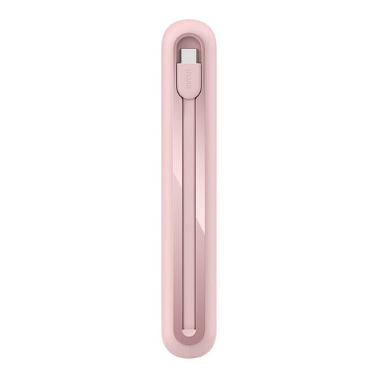 Belkin 20K Power Bank with 30WPD + Integrated USB-C Cable, Pink