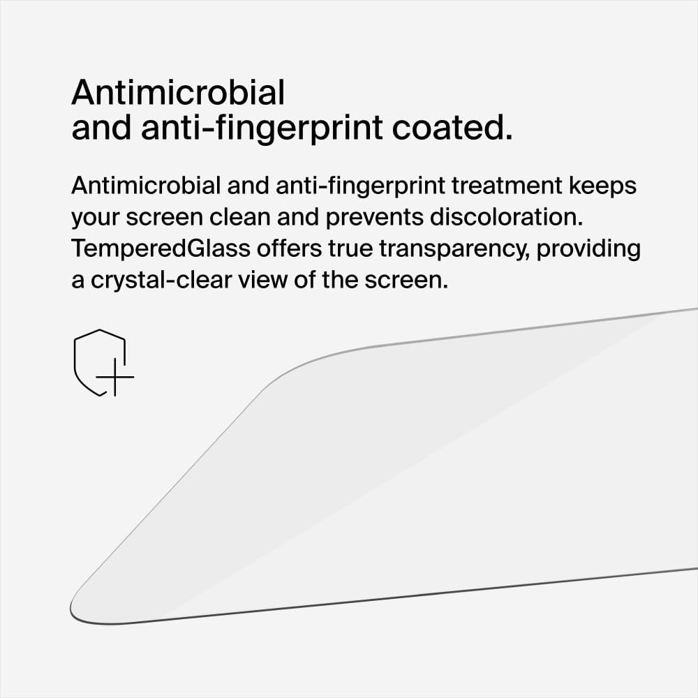 Belkin Protector de Pantalla Bluelight Glass Anti microbio 15 Pro