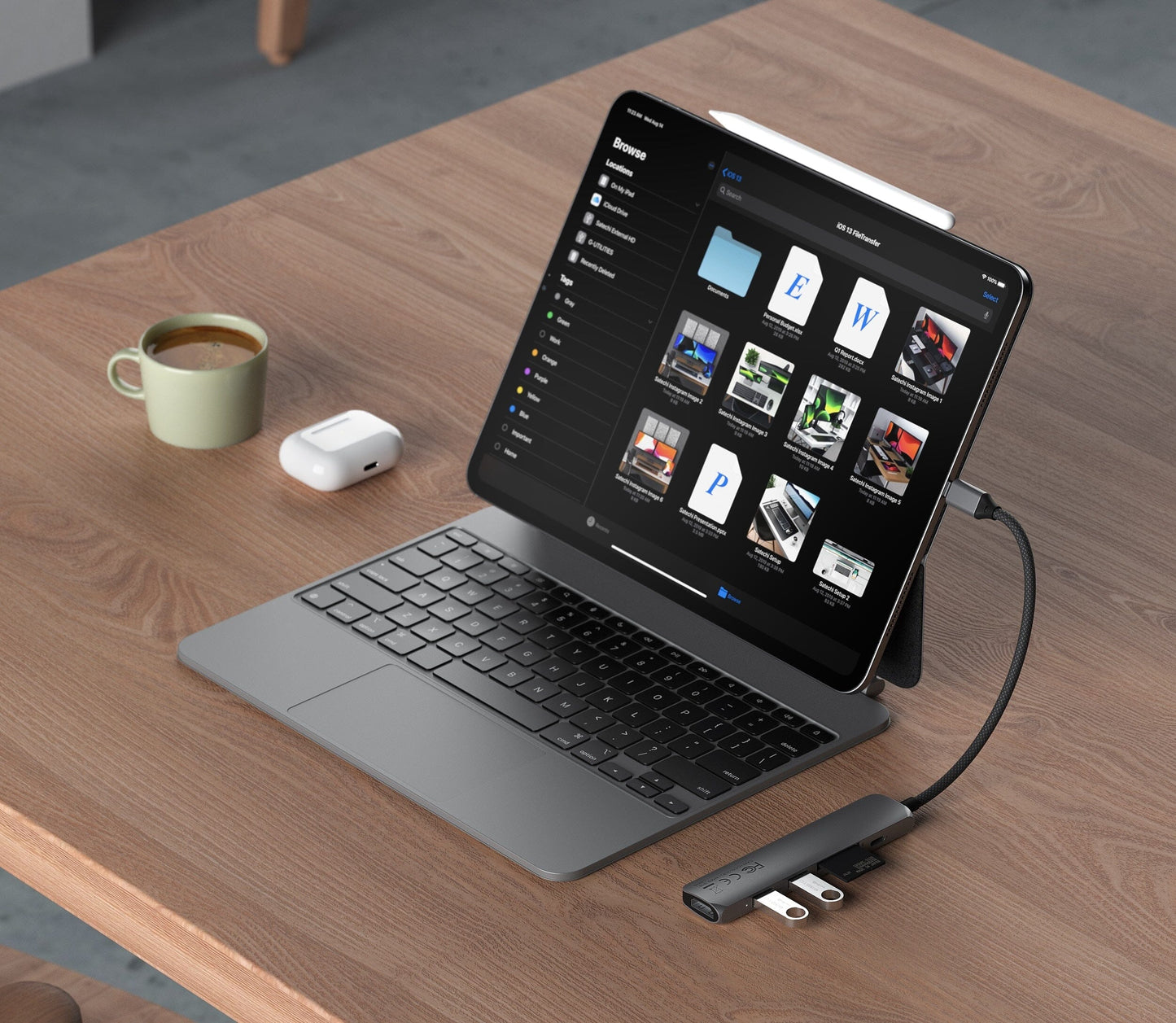 Satechi 6-in-1 USB-C Slim Multiport Adapter (Space Grey)