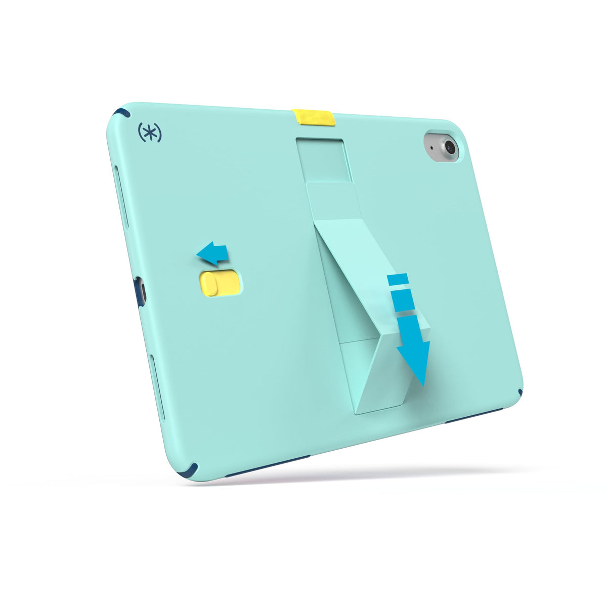 Speck Standy Shell Case para iPad 10/11 Gen - Glass Teal/Deep Sea Blue/Daisy Yellow