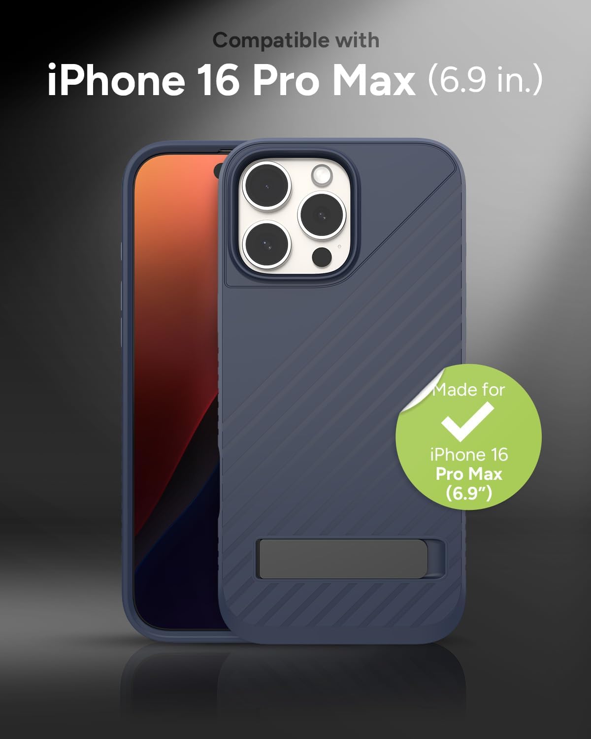 ZAGG Cases Denali Snap Navy iPhone 16 Pro Max