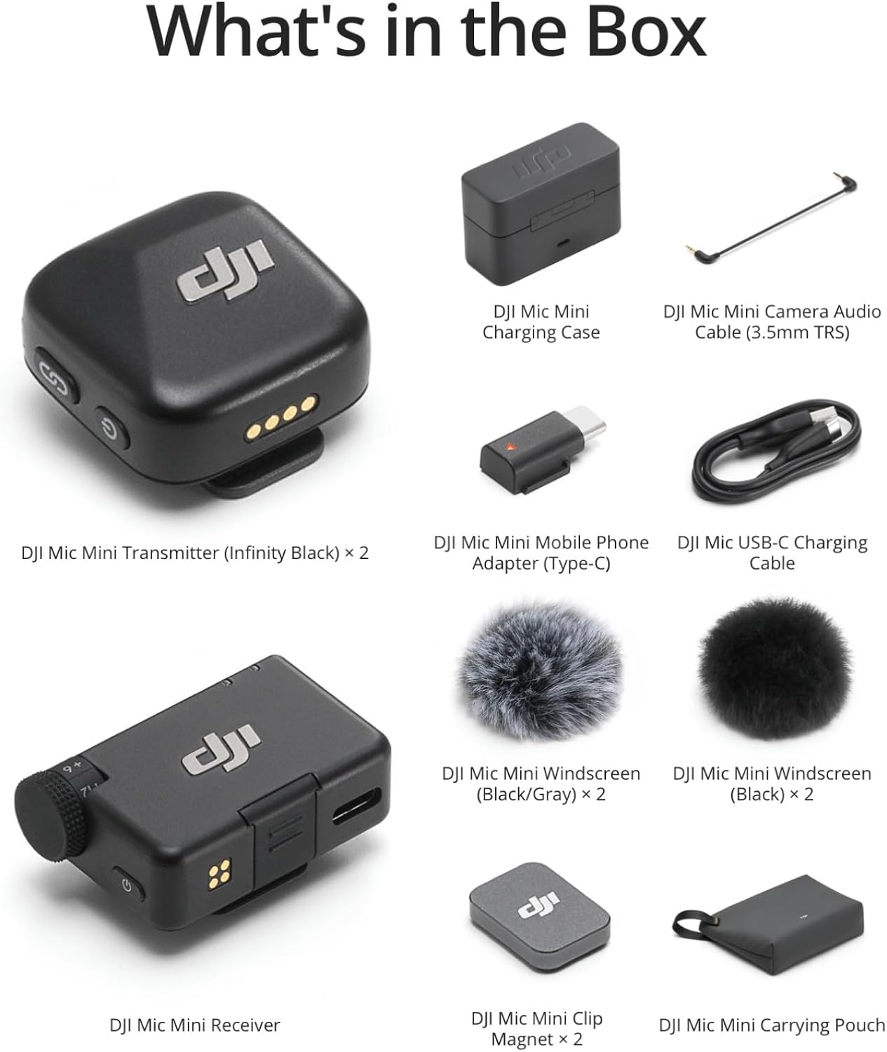 DJI Mic Mini 2 (2 TX + 1 RX + Charging Case)