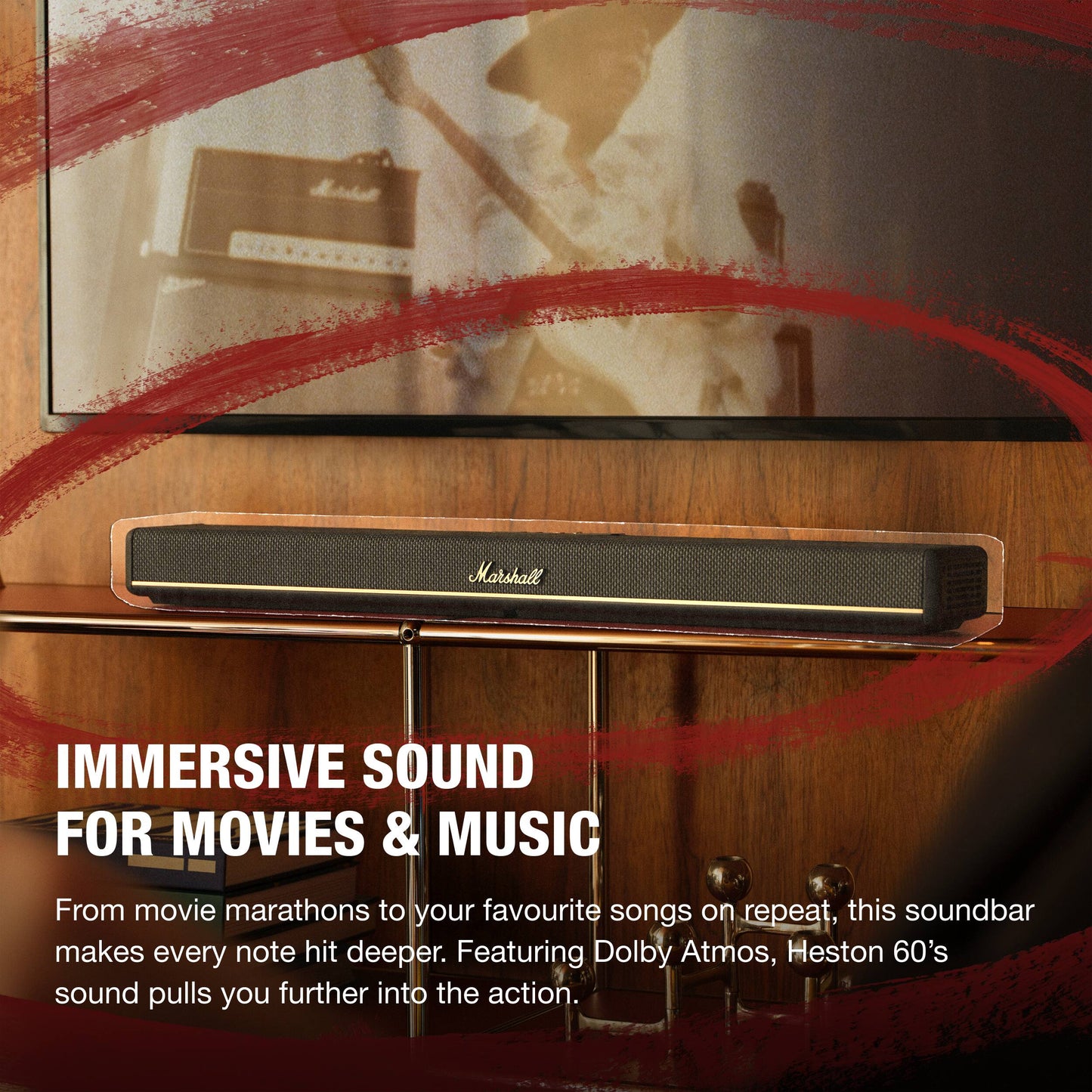 Marshall Heston 60 Soundbar - Black