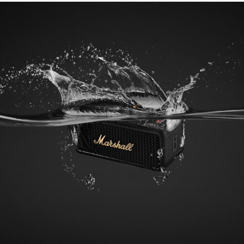 Marshall Emberton III Bluetooth Speaker - Black and Brass
