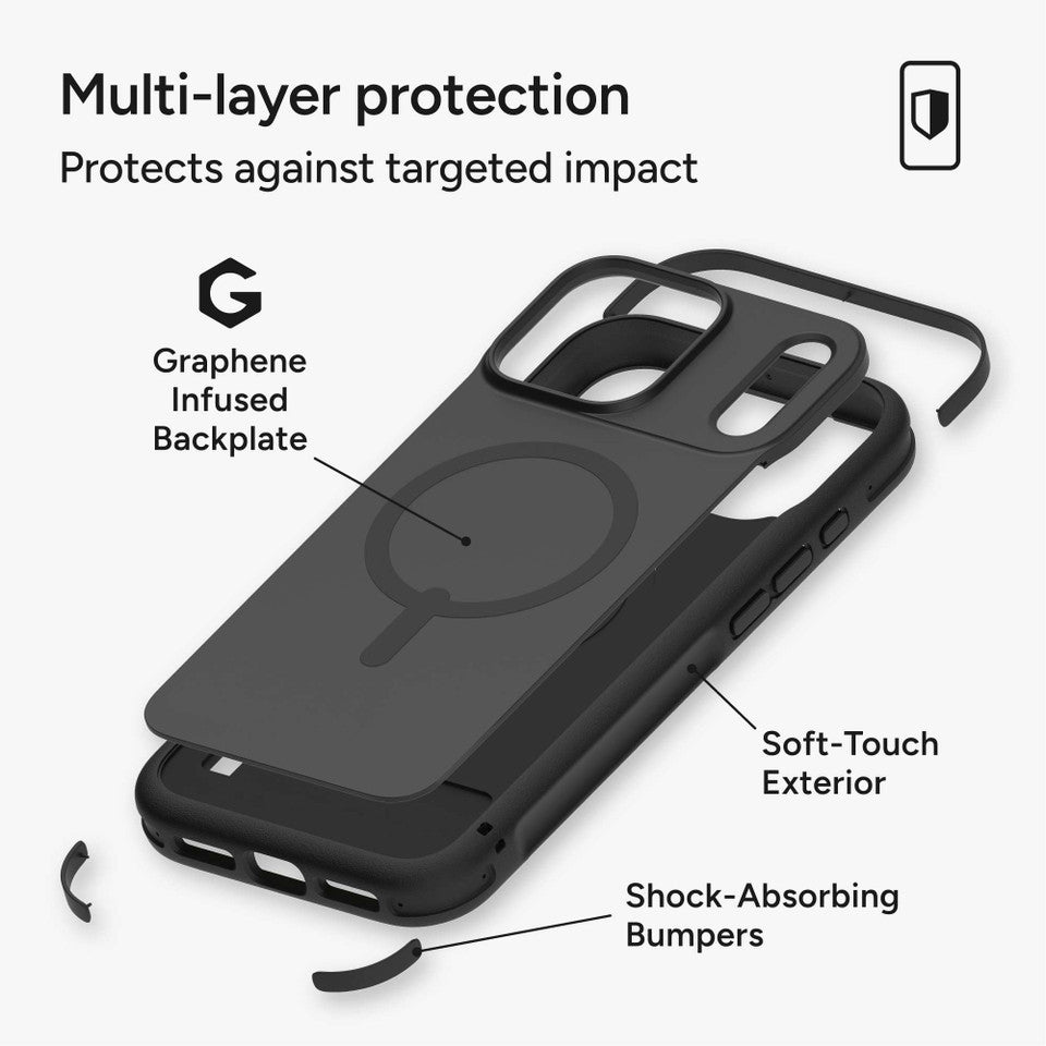 ZAGG Cases Sedona Snap iPhone 17  Black