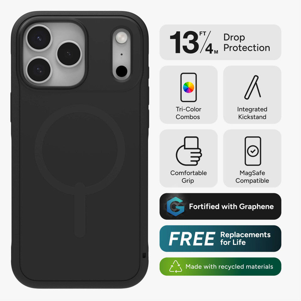 ZAGG Cases Sedona Snap iPhone 17 Pro Max Black