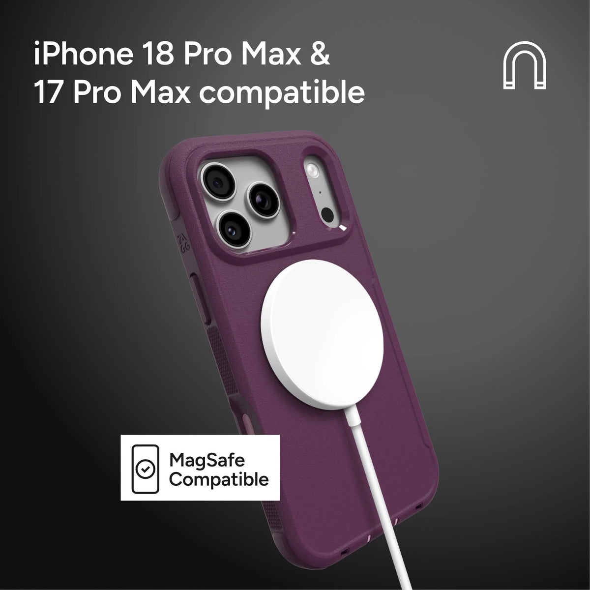 ZAGG Teton Snap iPhone 18 Pro / 17 Pro Aubergine