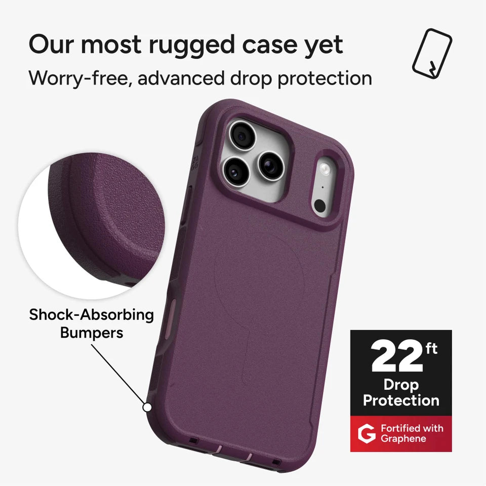ZAGG Teton Snap iPhone 18 Pro / 17 Pro Aubergine