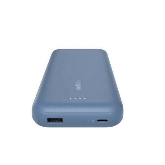 Belkin 20K Power Bank with 30WPD + Integrated USB-C Cable, Blue