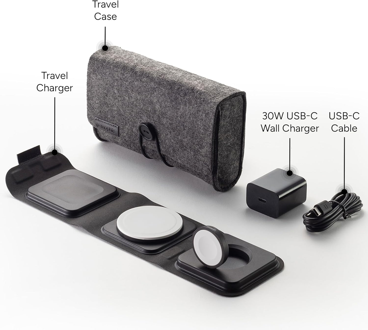 Mophie 3 en 1 cargador de viaje con MagSafe