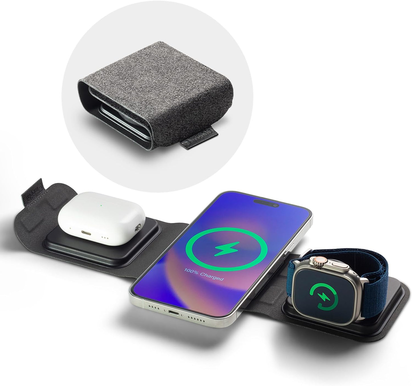 Mophie 3 en 1 cargador de viaje con MagSafe