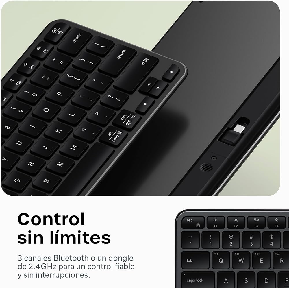 Satechi Slim EX1 Wireless Keyboard (Space Black) - Spanish