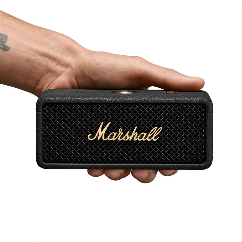 Marshall Emberton III Bluetooth Speaker - Black and Brass