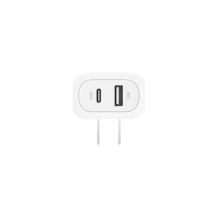 Belkin 42W USB-C PD PPS WALL CHARGER USBC 30W - USB A 12W WCB009dqWH