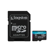 Kingston microSDXC Canvas Go Plus Gen4 200MB/s A2 U3 V30 Card + ADP 128GB