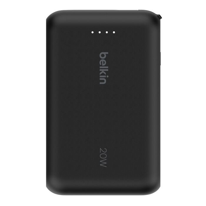 Belkin 10K Power Bank 20W PD + USB-C Cable, Black