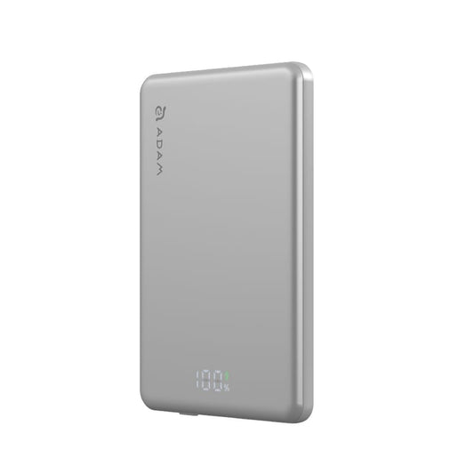 Adam Elements VIONTA L5 Ultra Slim Magnetic Wireless Charging Power Bank 5000mAh - Silver