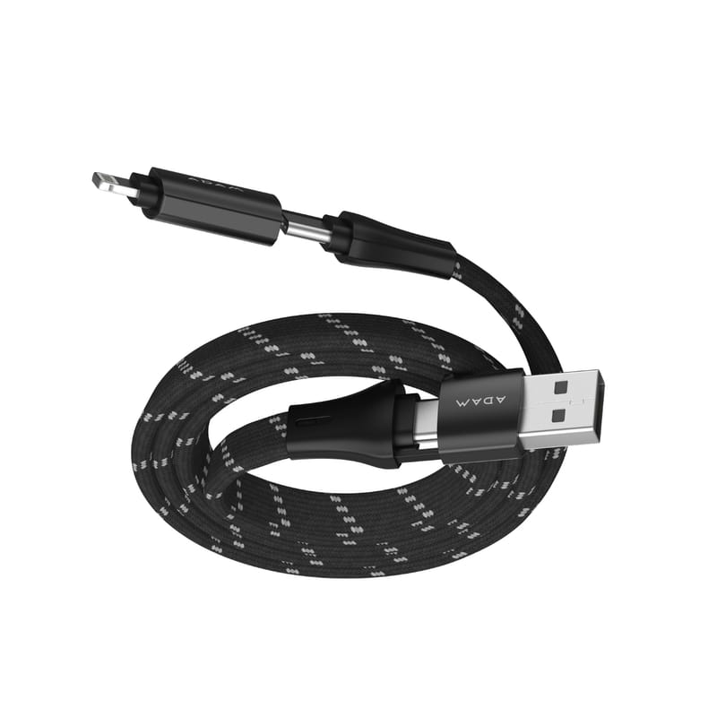 Adam Elements Peak MF401 4 en 1 60W Magnetic Charging Cable - Black 
