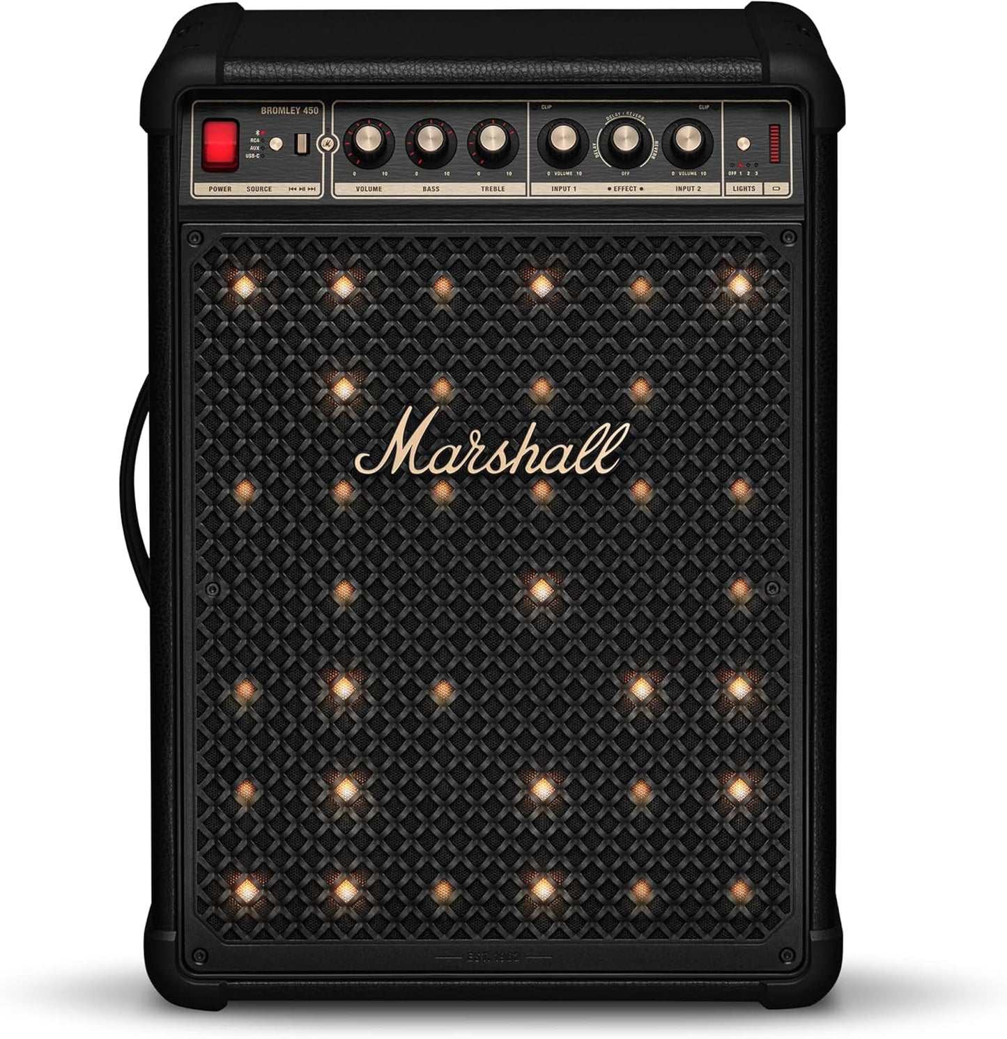 Marshall Bromley 450 Party Speaker - Black and Brass
