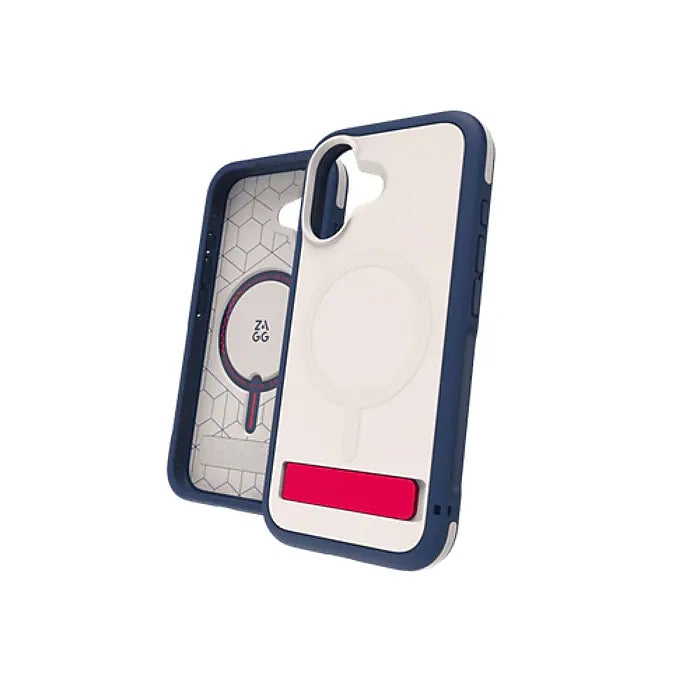 ZAGG Cases Sedona Snap iPhone 17 KS-Apple-Bryce-FG-RedLightandBlue