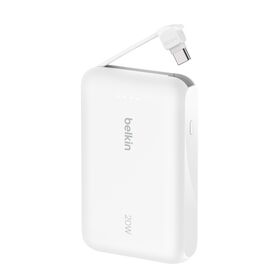 Belkin 10K Power Bank with 20W PD+Integrated USB-C Cable