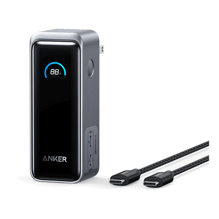 Anker Prime Power Bank 65W Fusion Built-In USB-C Cable