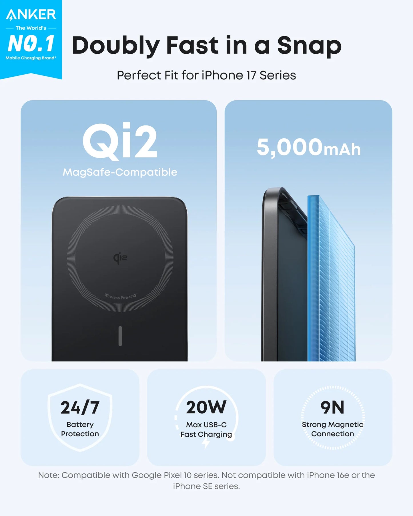 Anker Power Bank 5k Magnetic Slim