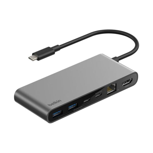 Belkin USB-C 8-in-1 Hub / 2 USB-A 10Gbps / USB-C 10Gbps / USB-C PD 3.0 100W 10Gbps/ HDMI 2.0 4K@60Hz