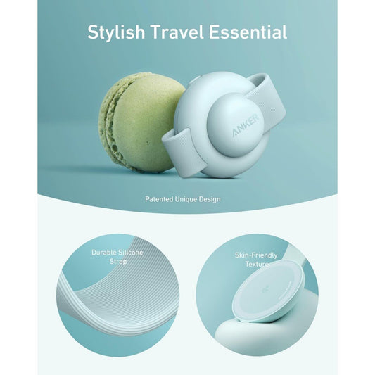 Anker MagGo Wireless Charging Station 3-in-1 Foldable Pad Verde Azulado
