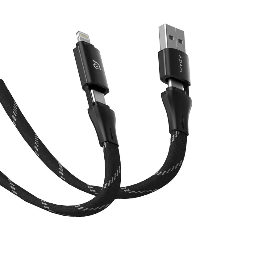 Adam Elements Peak MF401 4 en 1 60W Magnetic Charging Cable - Black 