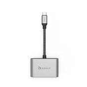 Adam Elements Adaptador hub VH1 USB-C a HDMI/VGA