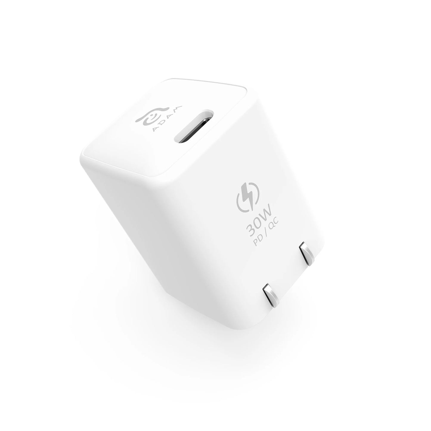 Cargador de pared Adam Elements Omnia X3 USB-C a Lightning Fast Charging Kit Blanco