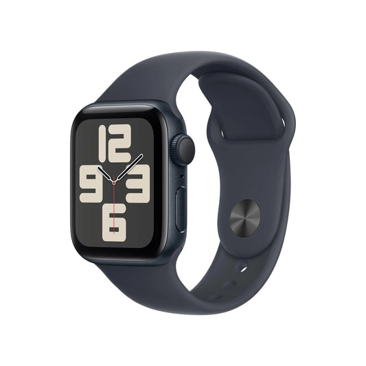 Apple Watch SE GPS • Caja de aluminio color medianoche de 44 mm • Correa deportiva color medianoche - M/L