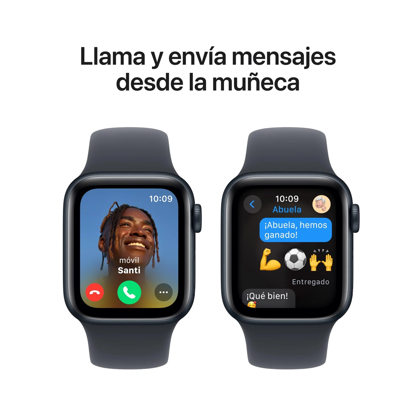 Apple Watch SE GPS • Caja de aluminio color medianoche de 44 mm • Correa deportiva color medianoche - M/L