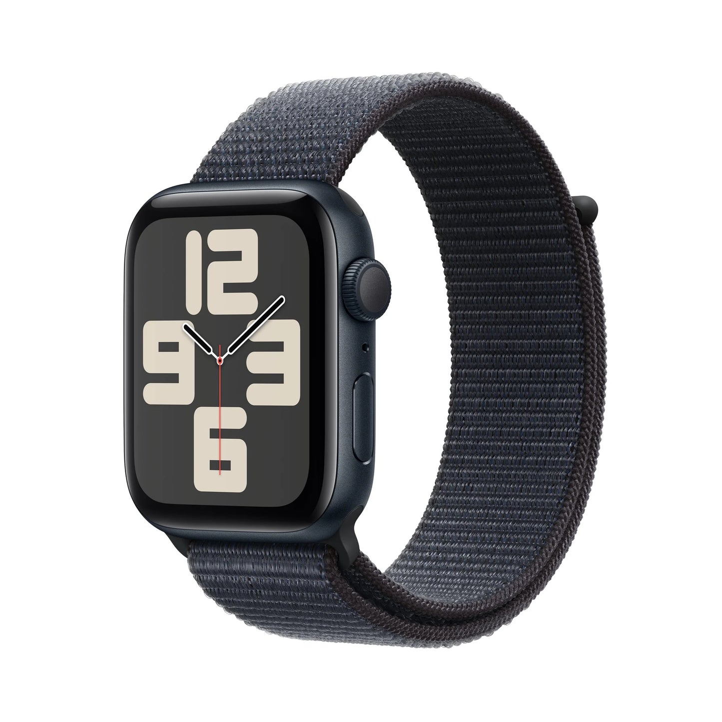 Apple Watch SE GPS • Caja de aluminio color medianoche de 40 mm • Correa loop deportiva color tinta
