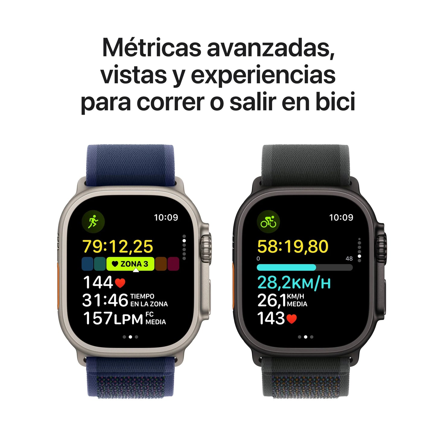 Apple Watch Ultra 2 GPS + Cellular • Caja de titanio negro de 49 mm • Correa Alpine verde oscuro - Grande