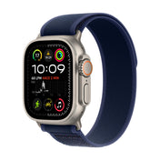 Apple Watch Ultra 2 GPS + Cellular • Caja de titanio natural de 49 mm • Correa Trail azul - M/L