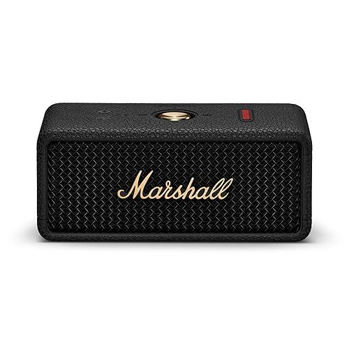 Marshall Emberton III Bluetooth Speaker - Black and Brass